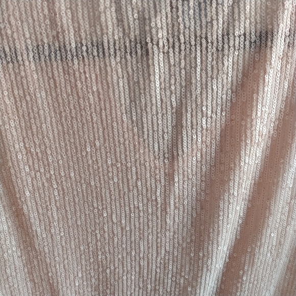 CeCe Blush Sequins V Neck Top M - Picture 4 of 12